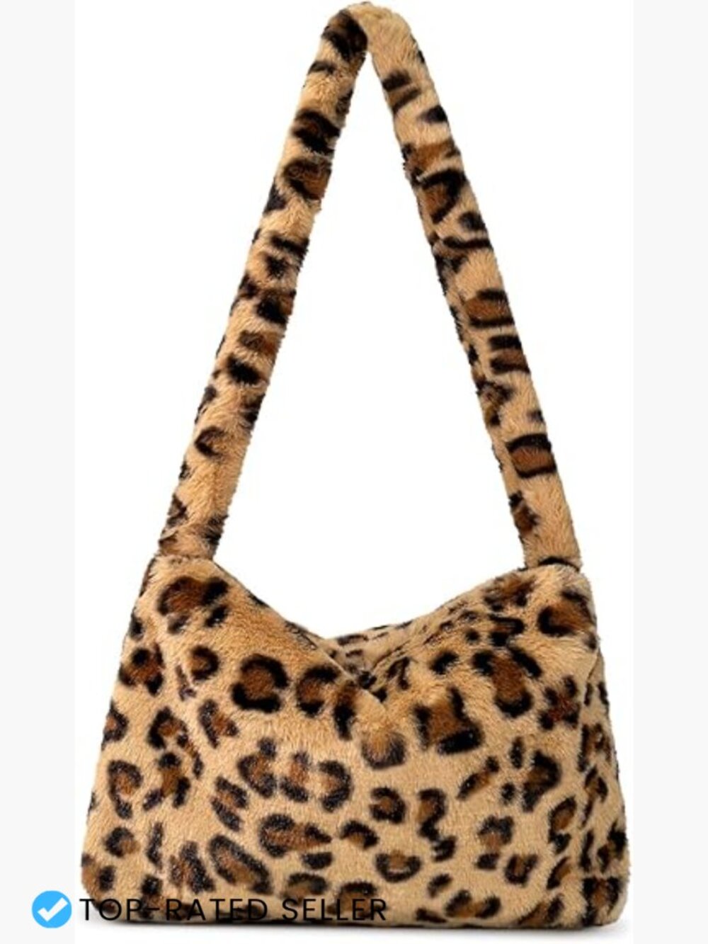 Fuzzy Tote Bag Y2K Fluffy Shoulder Bag Furry Purse Large Cute Plush Hobo Bag
